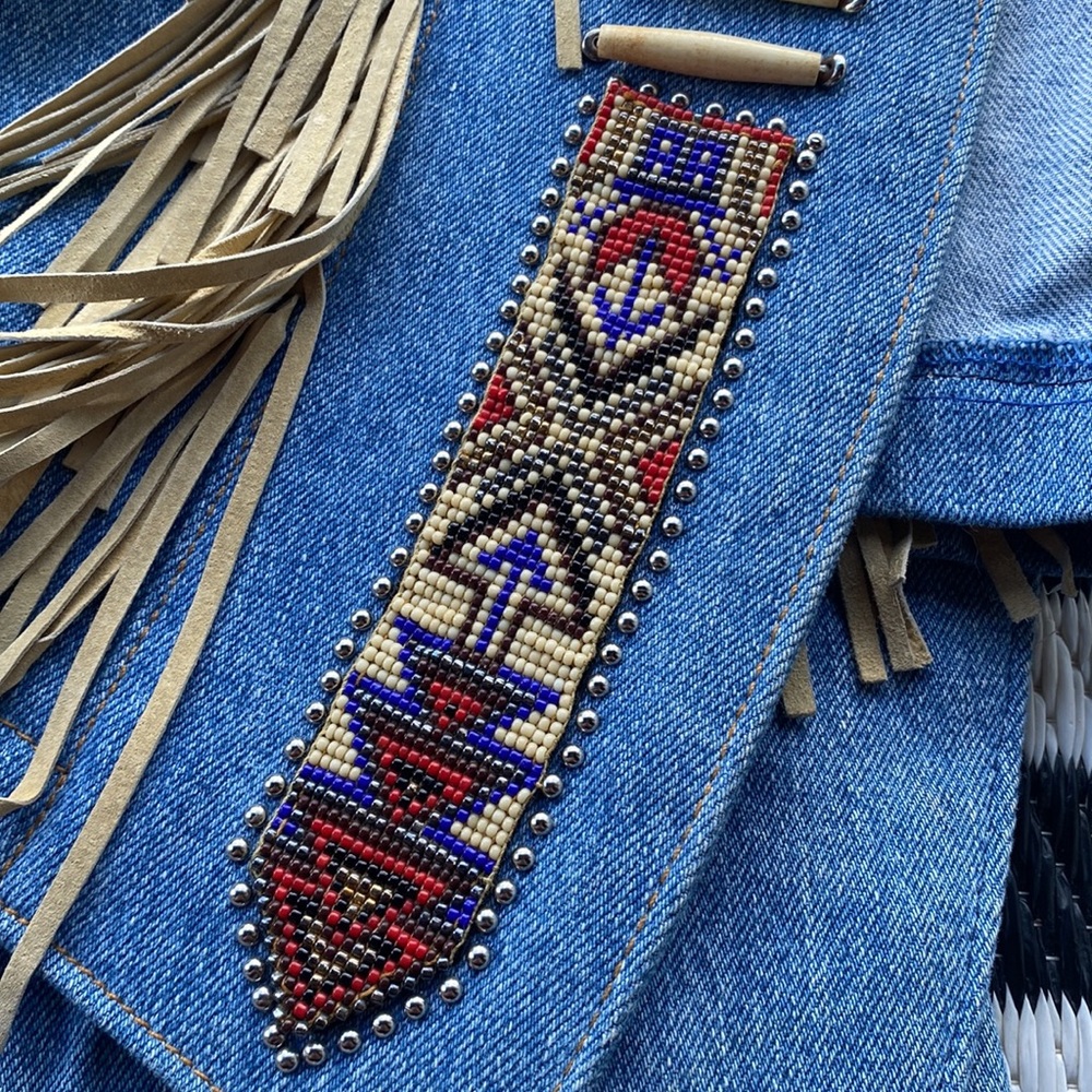 Vintage Western Fringe and Bead Jacket - Picture 4 of 13